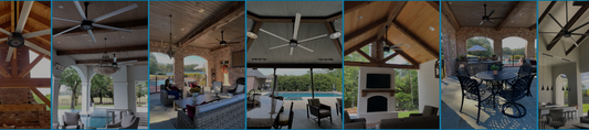 Fans for outdoor spaces